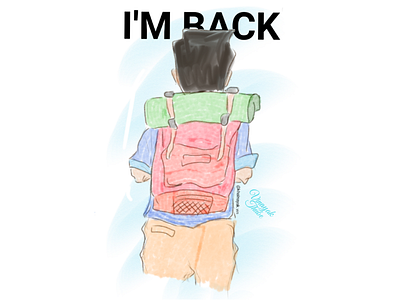 I'm back journey digital art sketchbook