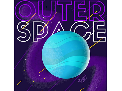 Outer Space digital illustration digitalart galaxy illustration space art