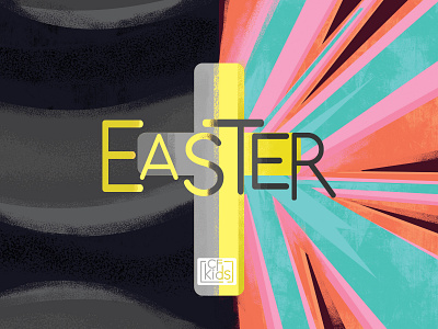 CF KIDS Easter adobe branding children christ color cross dawn design dusk easter graphic design holiday illustration jesus logo photoshop typography