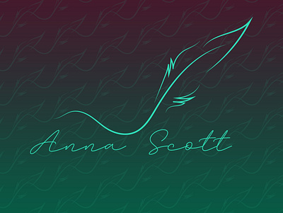 annascottauthor branding logoconcept logocustom logodesign logofeminim logoinspire logosignature logotype