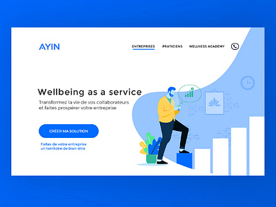 Ayin - Wellbeing as a service front end web design