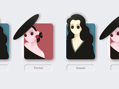 Character card card character components nuemorphism ui