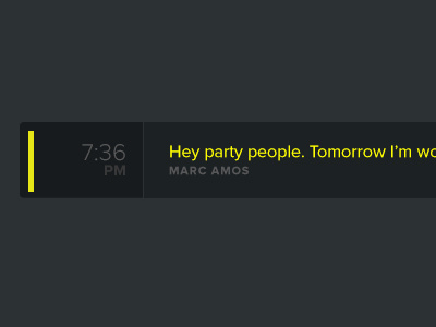 Hey Party People. app flat interface status ui