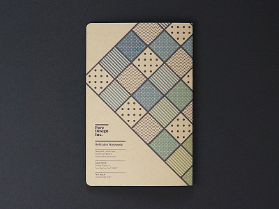 Refillable Notebook grid notebook pattern print