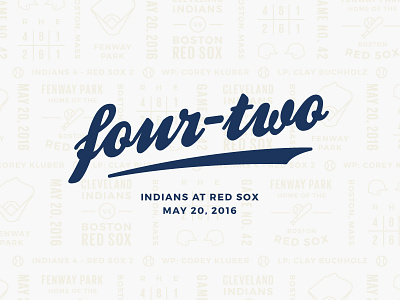 Red Sox Scores: May 20, 2016 baseball pattern script sports typography