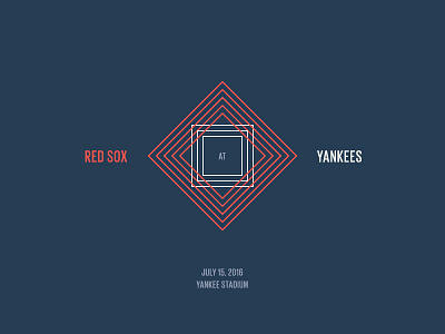 Red Sox Scores: July 15, 2016 baseball data data visualization data viz infographic minimal sports