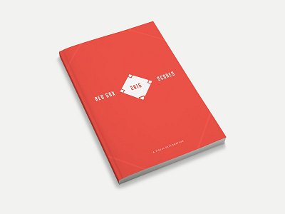 Sox Scores: The Book baseball book data data visualization data viz illustration minimal minimalism publication sports typography