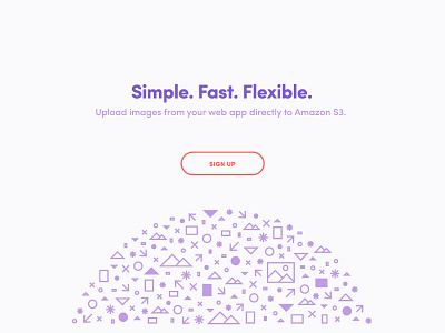 Simple. Fast. Flexible. home page icons illustration interface saas shapes ui web web app website