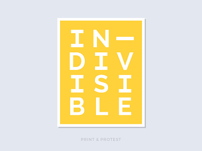 Print & Protest No. 16 politics poster print protest resist sign typography