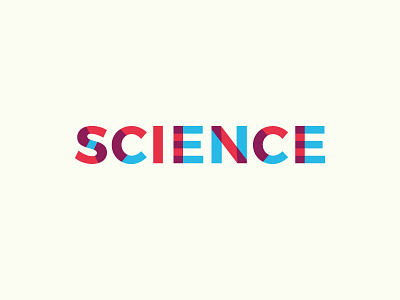 Science! letters science type typography