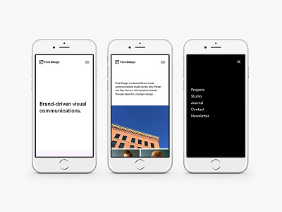Mobile Fore interface may1reboot mobile portfolio responsive typography ui ux website