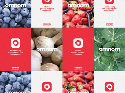 Omnom Posters app branding logo posters print website