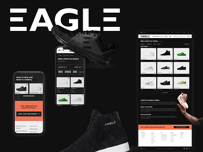 Shoes Ecommerce Website brand design design desktop ecommerce mobile shoes ui ux visual design