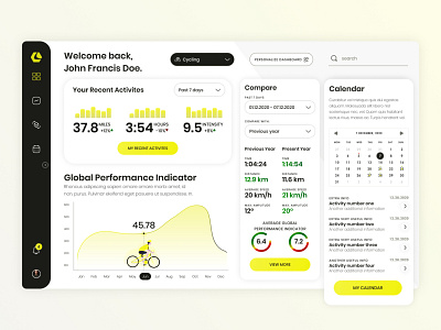 Sports Activity Tracking App dashboard leomo sports activity tracking app ui visual design