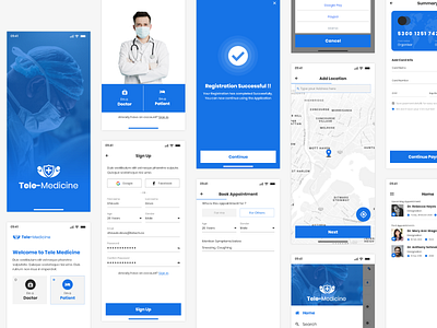 Medical App adobe xd app design doctor ios logo medical app medical care patient app ui user experience user interface ux