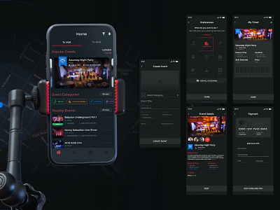 Event App adobe xd app clean design illustration ios mobile ui user experience user interface ux