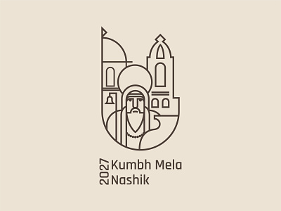Kumbh Mela - 2027 (Nashik) branding design dribbble illustration illustrator india indian logo minimal vector