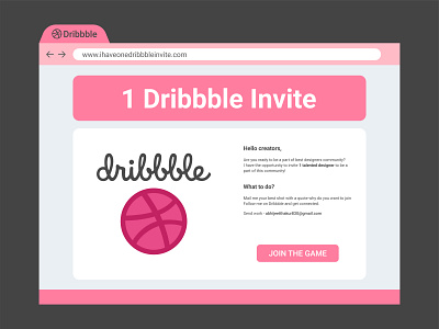 dribbble invite