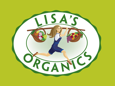 Lisas Organics 1 branding identity logo