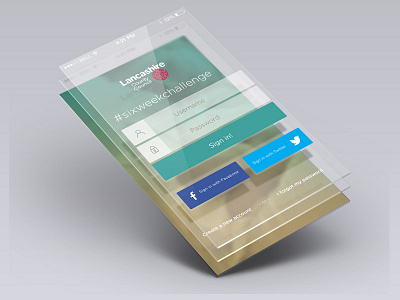 Login Screen (iPhone App) gui login ux