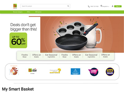 Big Basket Homepage Design