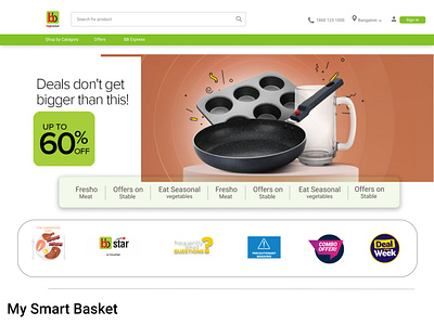 Big Basket Homepage Design