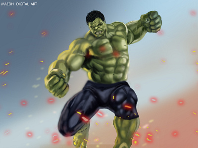 Hulk Digital Painting