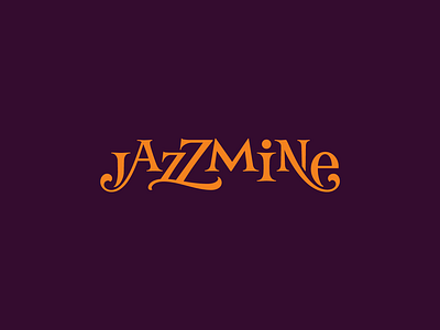 Jazzmine branding branding concept branding design design lettering logo typography vector