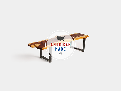 'American Made' Sub-brand study american badge branding design identity lock up lockup logo sub brand type