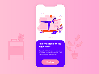Yoga App app character design flat girl girl character girl illustration health health app health care illustration laptop ui vector yoga yoga app yoga pose