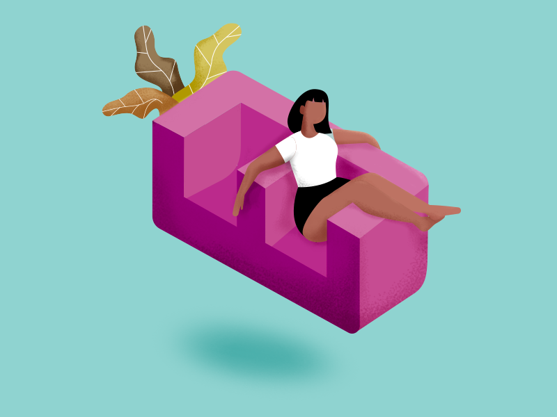 36 days of type - E desinger creative room colorful girl plant relaxed desing 36days-e 36 days 36 days of type