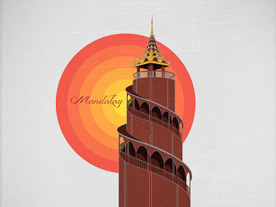 Mandalay illustration vector