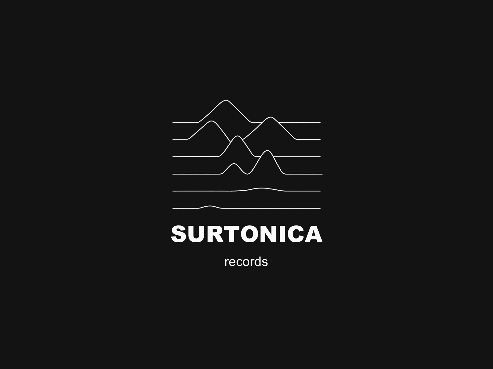 Surtonica Records branding creative logo logo design logotype music records sketch vector