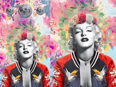 MARILYN collage collage art collageart creative creative design design modern art photoshop