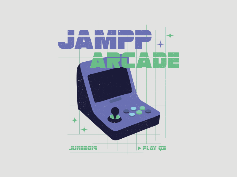 Jampp Arcade creative design illustrator logo tshirt wacom