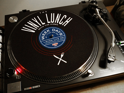 The Vinyl Lunch Turntable Cover design turntable vinyl