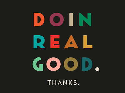 Realgood color design social media type