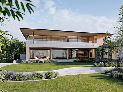 Modern Villa in Australia 3d renderings