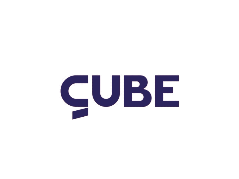 Cube animation branding design illustrator logo vector