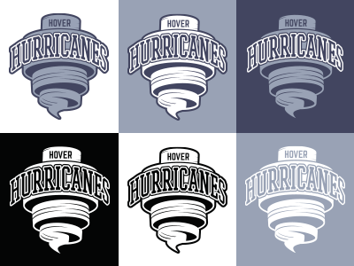 Hover Hurricanes floorball logo sports team visual identity
