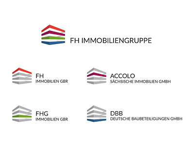Logo FH Immobiliengruppe brand ci coporate group logo logodesign property real estate