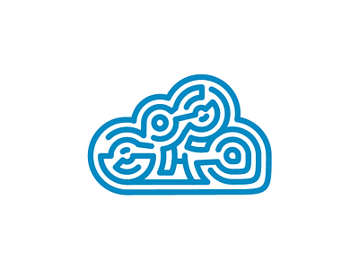 leicht+luftig logo cloud logo maze