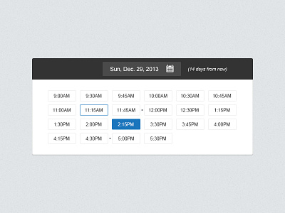 Timepicker (responsive)