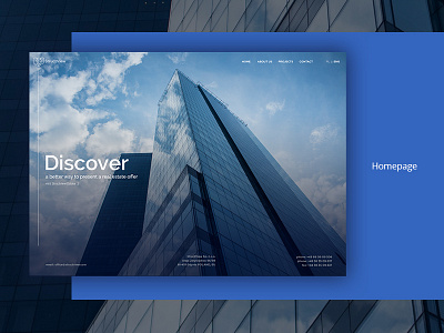 Structview Homepage architecture blue building developers estate minimalistic stachecka