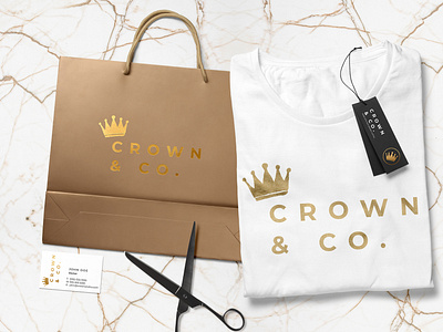 Crown & Co. brand identity branding clothing brand clothing company graphic design photoshop