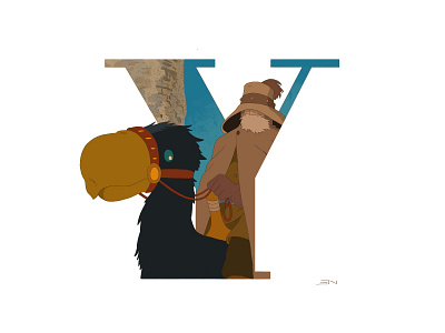 Y for Yupa 36 days of type 36daysoftype design ghibli illustration nausicaa procreate studio ghibli typography