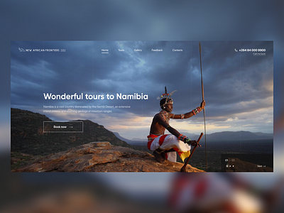 Namibia africa design landing landingpage minimalism namibia page ui ux web web design