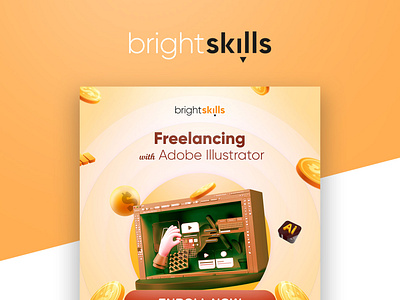 Freelancing with Adobe Illustrator Banner Design