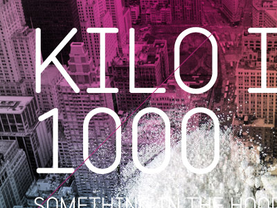 Kilo Is 1000 Grams 1000 cocaine colorful mixtape new york nyc pink white