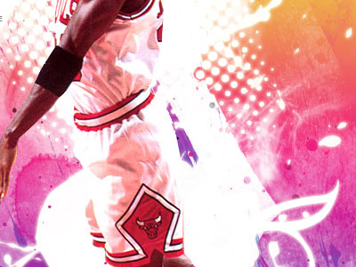 Mj Air '89 chicago dirty flourishes glow halftone iphone michael jordan pink purple red texture white